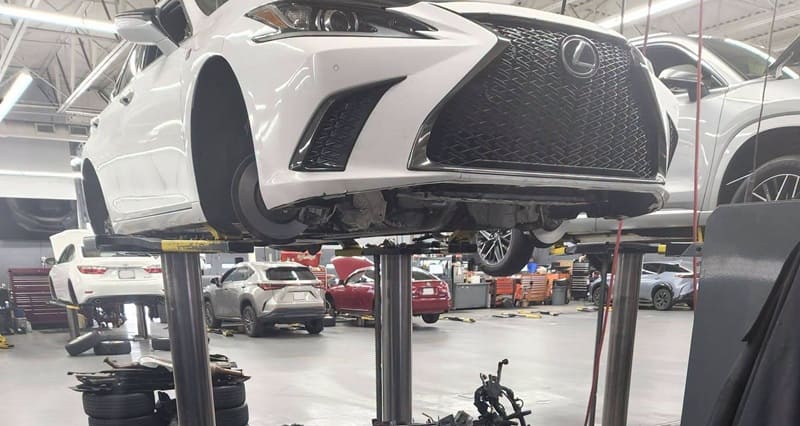 các hạng mục sửa chữa lexus